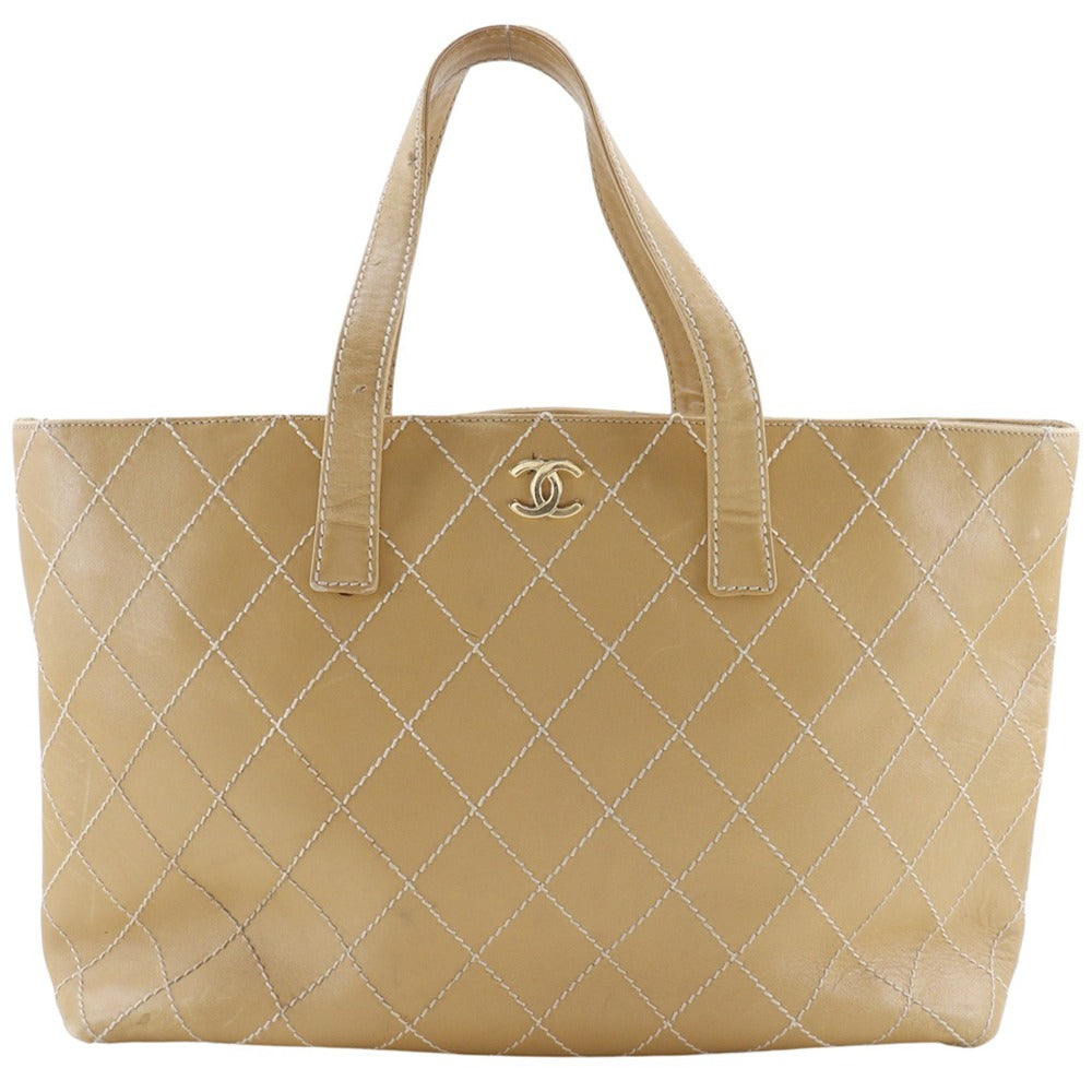 Chanel Wild Stitch Calf Tote Bag