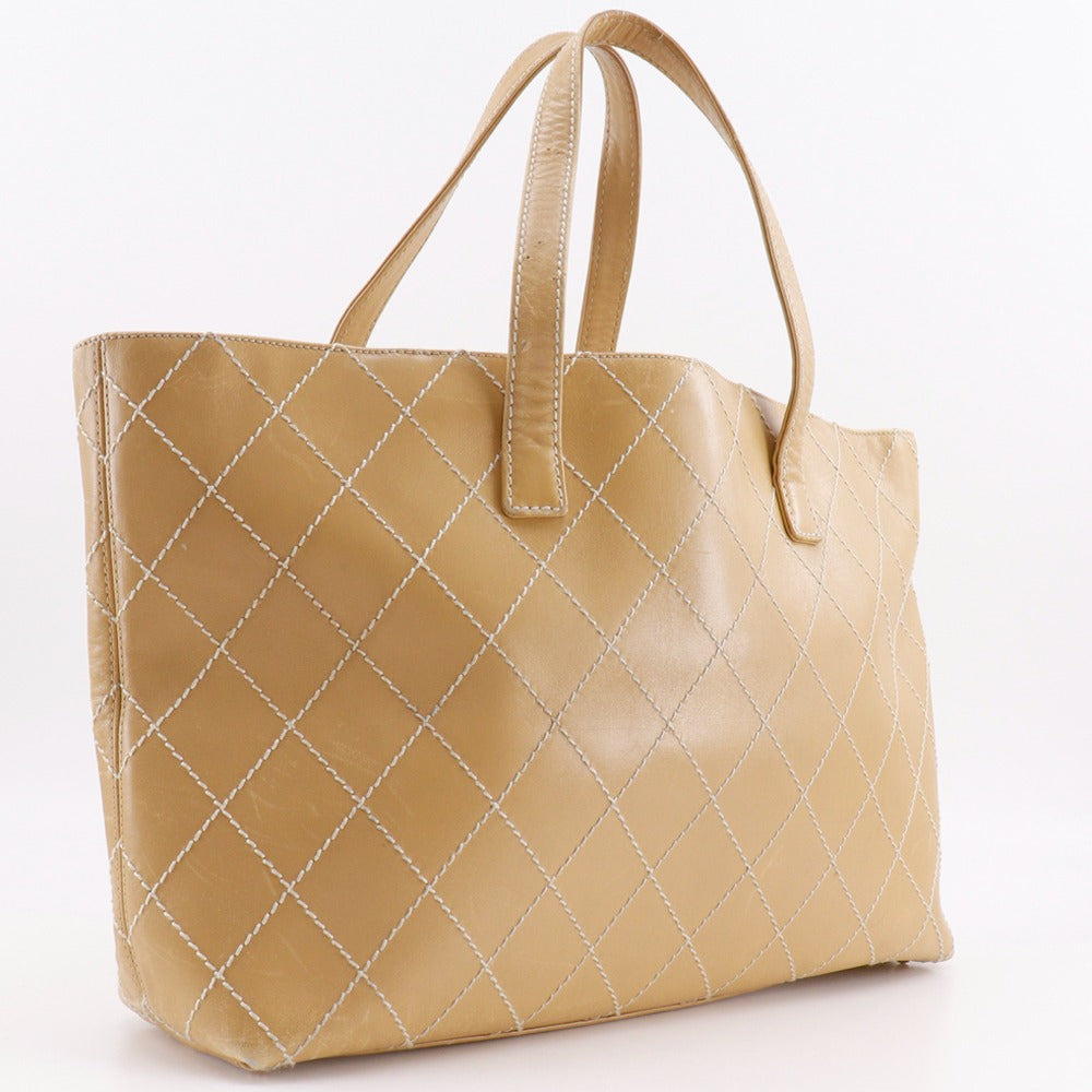 Chanel Wild Stitch Calf Tote Bag