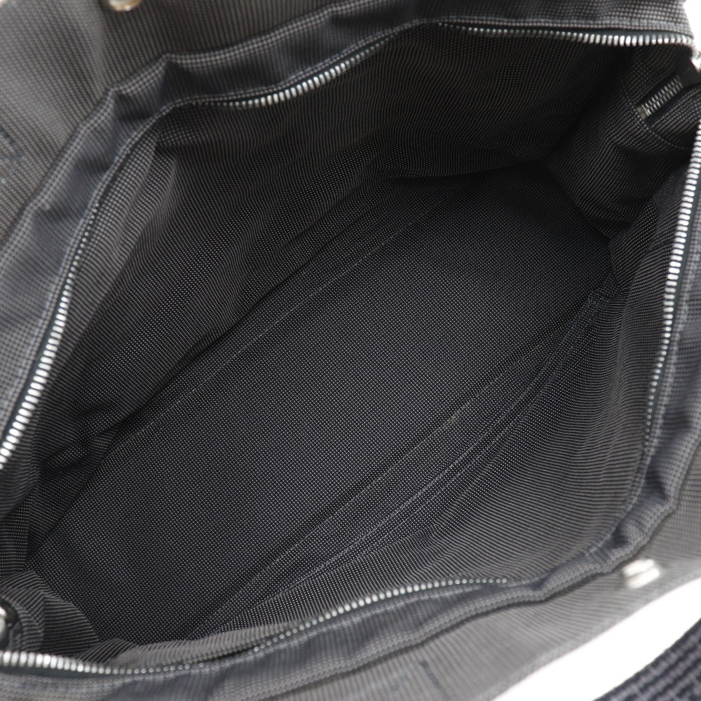 HERMES Tote Bag Nylon canvas gray Her LineMM mens(Unisex)  d