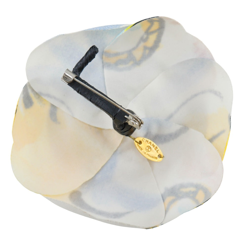 CHANEL Brooch cloth White / multicolor Camelia corsage Women  d
