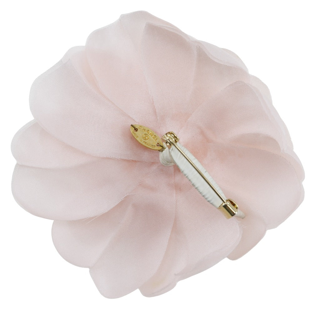 CHANEL Brooch cloth pink Camelia