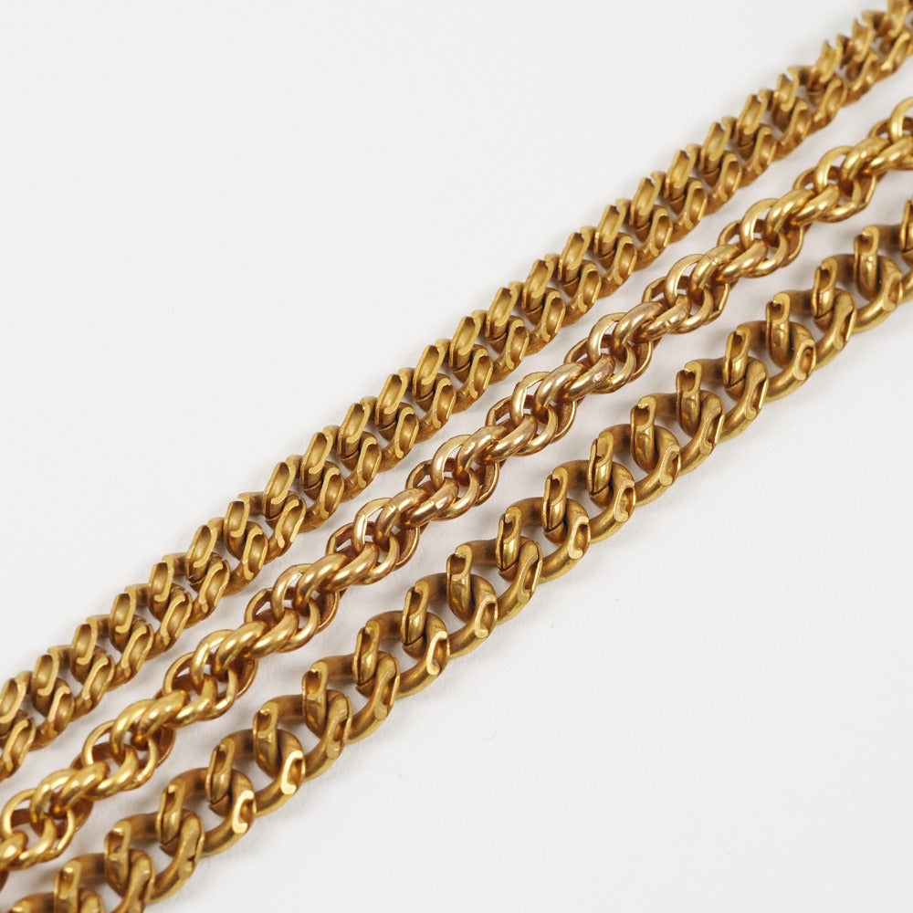 CELINE Brooch Plated Gold gold   Chain Women