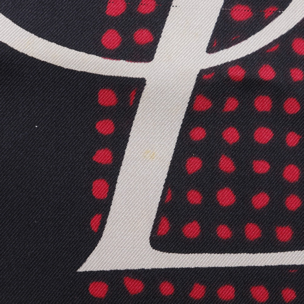 Yves Saint Laurent Silk Logo Scarf