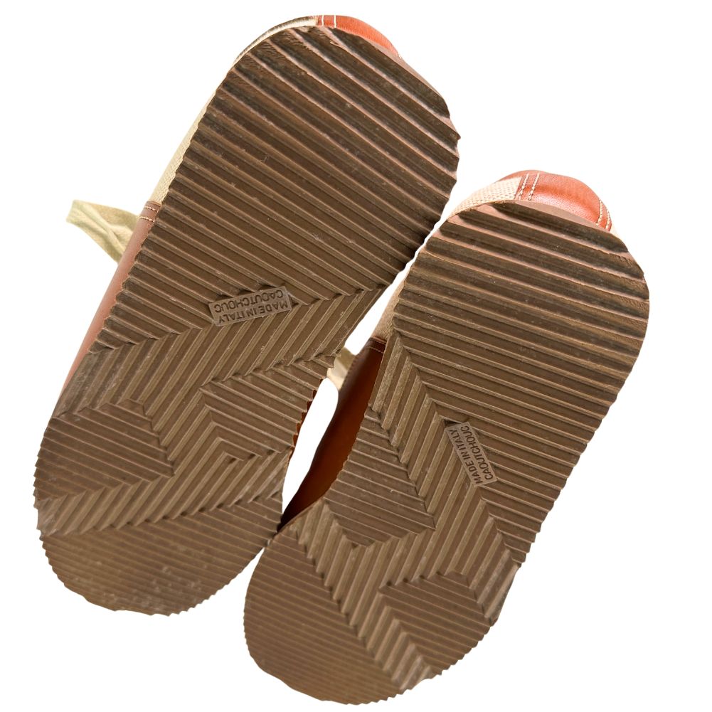 HERMES sneakers Leather, Canvas Brown H logo quick Women 37  d