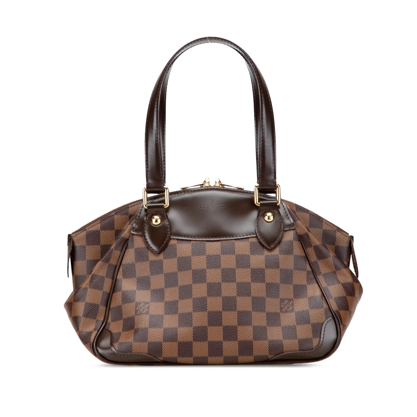 Brown Louis Vuitton Damier Ebene Verona PM Handbag