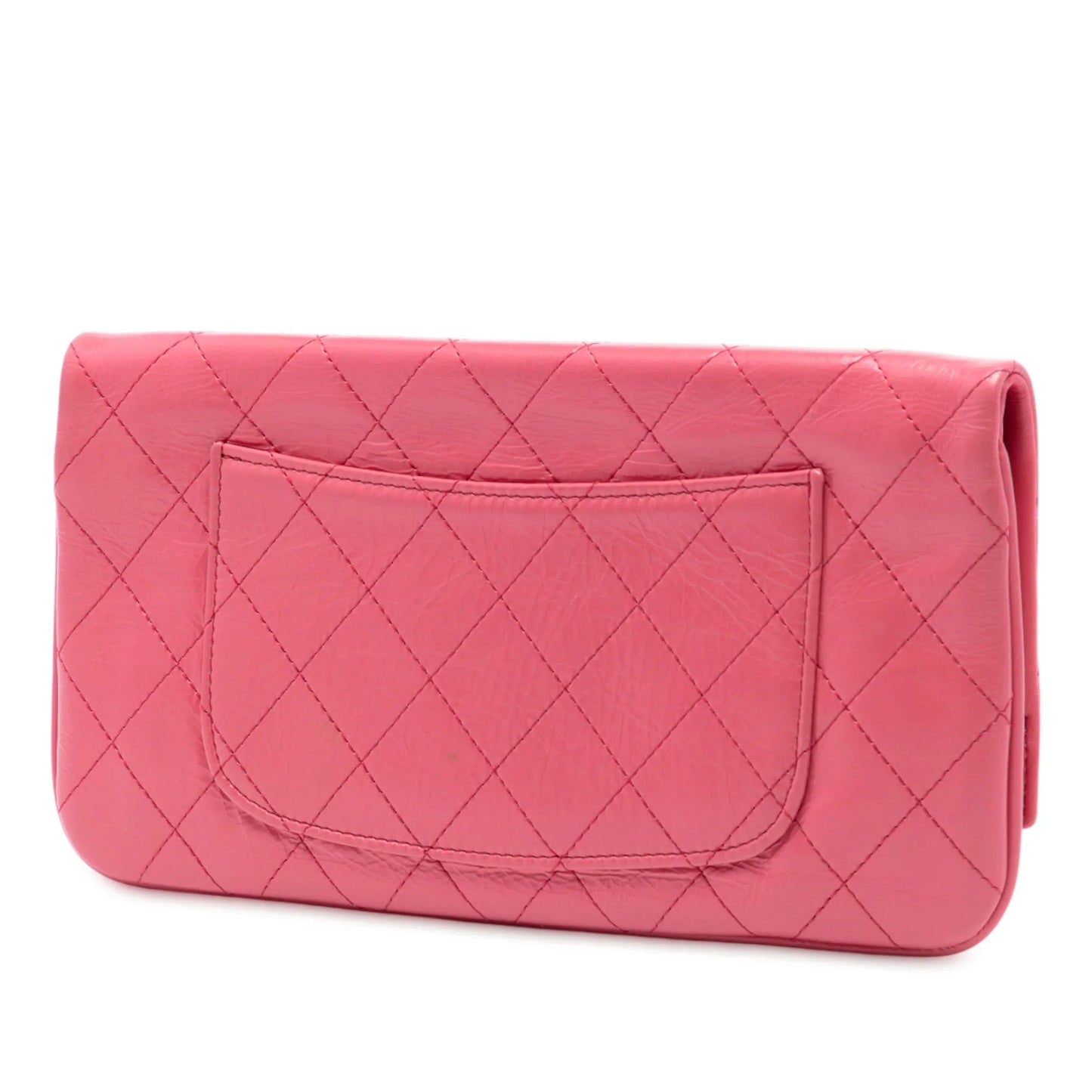 Pink Chanel Crumpled Calfskin 31 Clutch