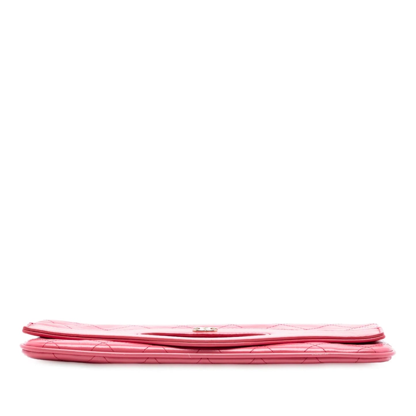Pink Chanel Crumpled Calfskin 31 Clutch