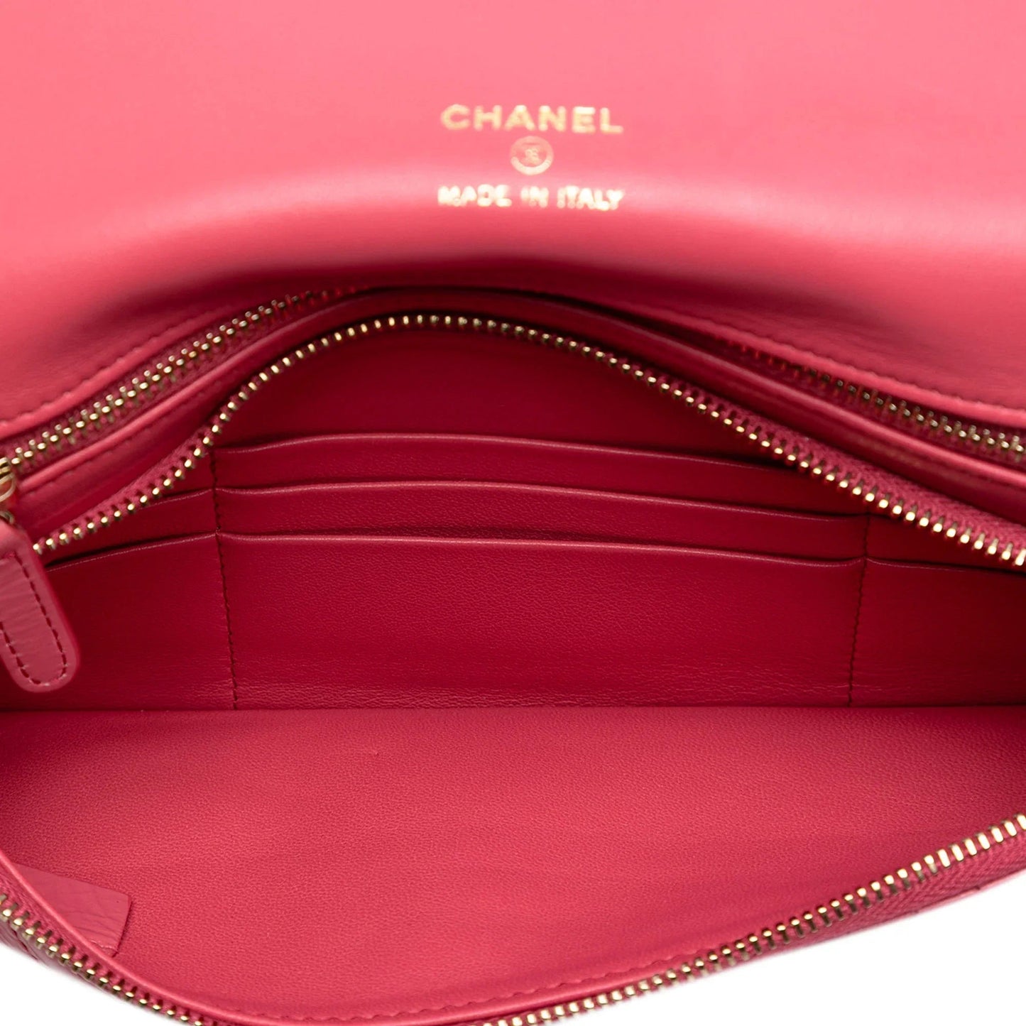 Pink Chanel Crumpled Calfskin 31 Clutch