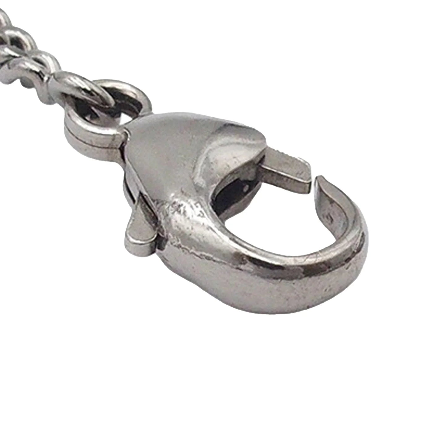 Silver Chanel Silver Plated Faux Pearl Enamel CC Eiffel Tower Charm Necklace