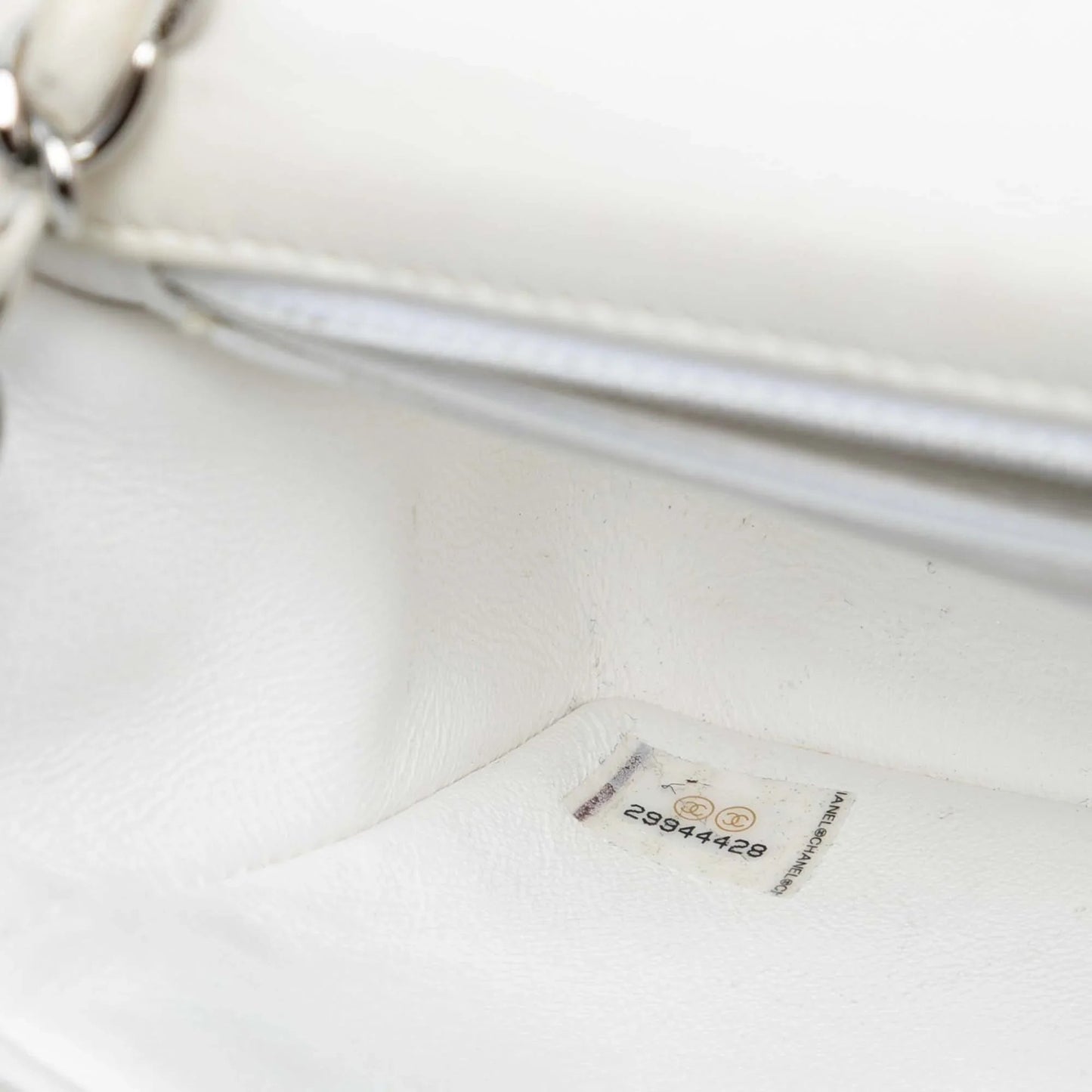 White Chanel Mini Rectangular Classic Tweed Check Single Flap Crossbody Bag