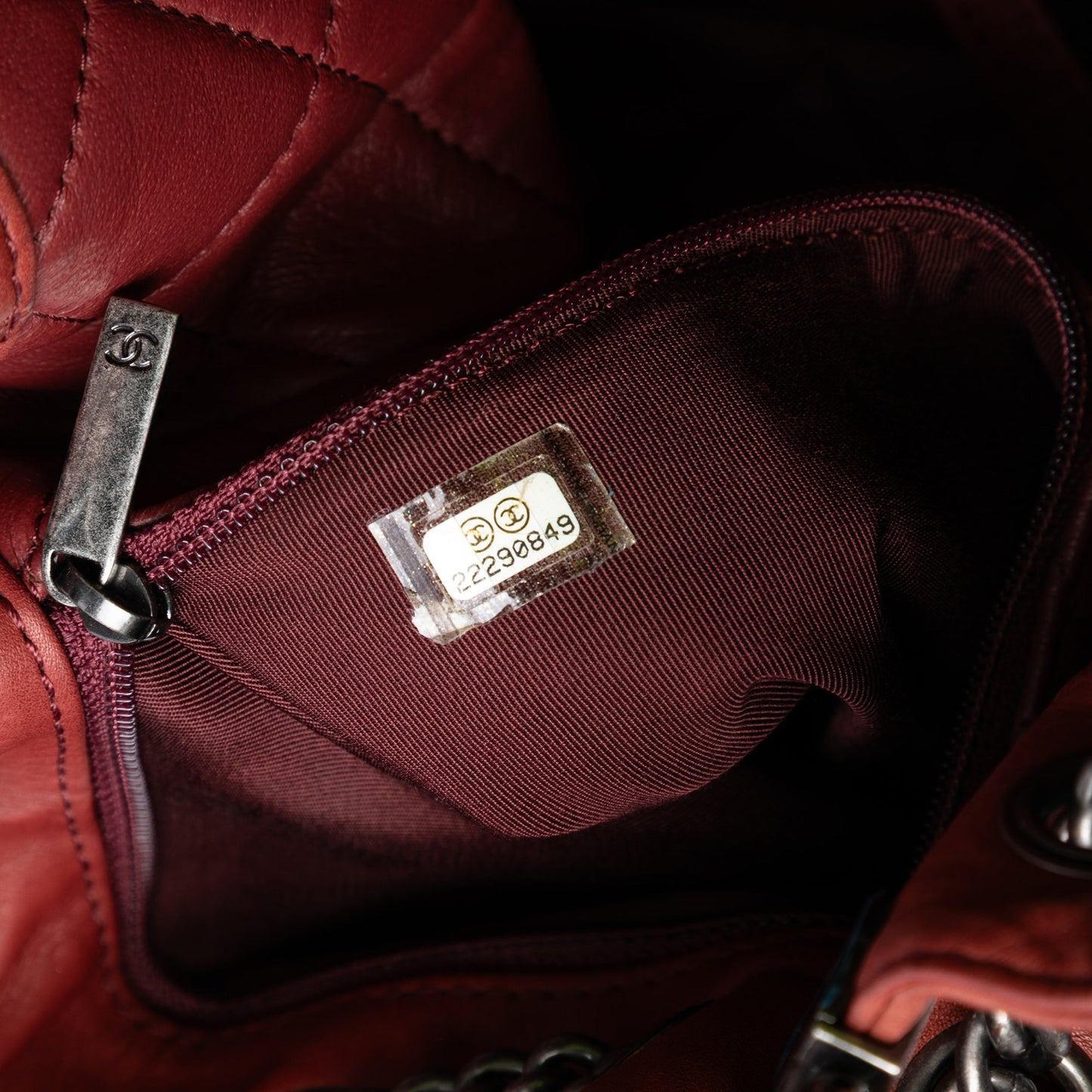 Red Chanel Medium Stitched Calfskin Urban Luxury Drawstring Backpack