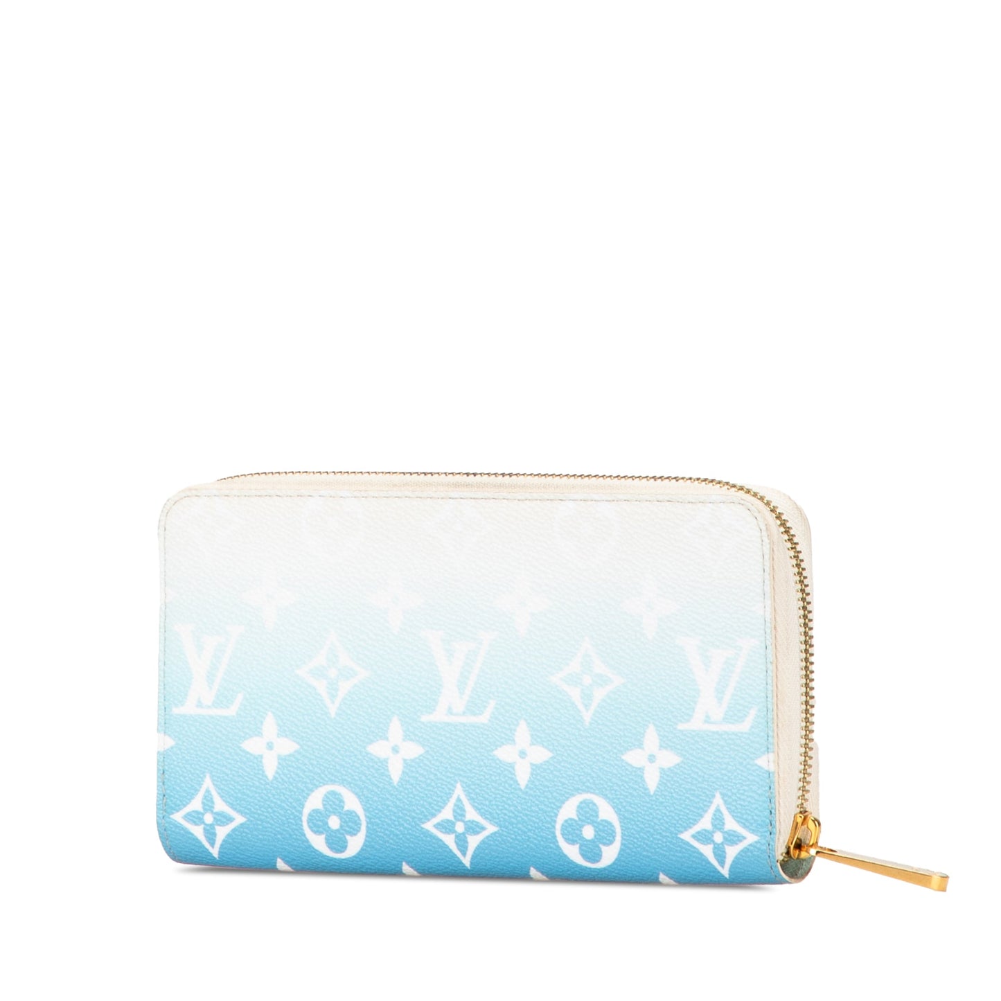 Blue Louis Vuitton Monogram Giant By The Pool Zippy Wallet