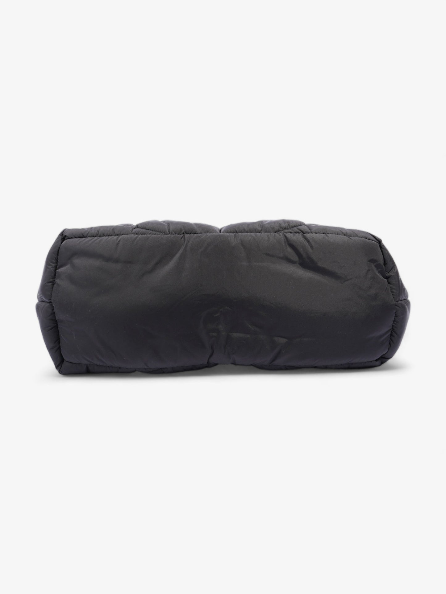 Saint Laurent Logo Detailed Puffer Tote Bag  Black Polyamide