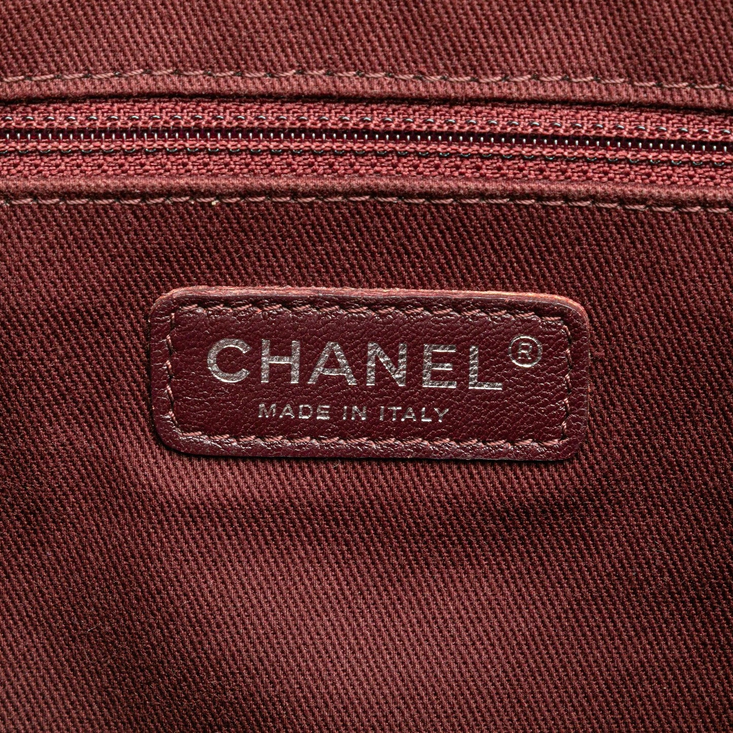 Black Chanel Small Quilted Glazed Calfskin Duo Color Tote