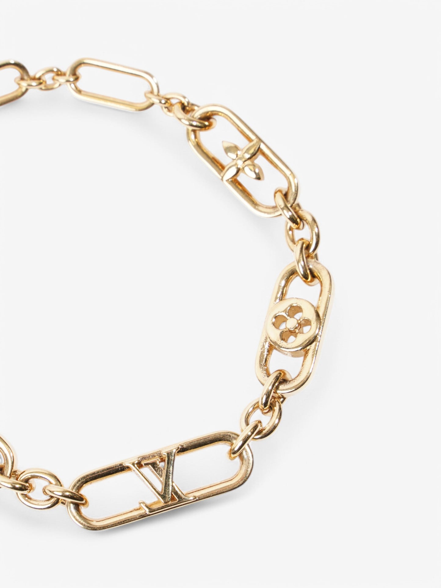 Louis Vuitton Bar Bracelet Gold Base Metal
