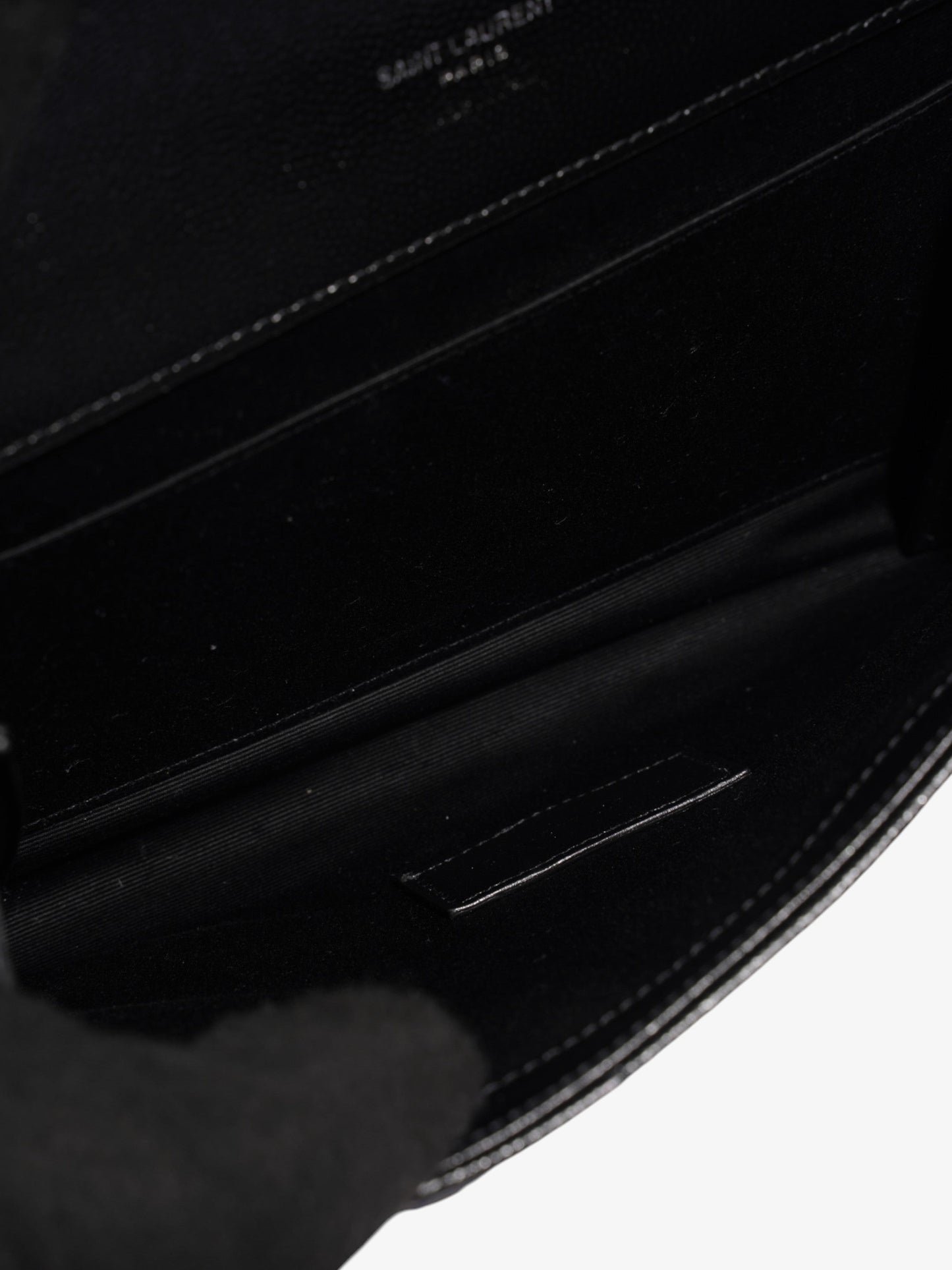 Saint Laurent Cassandre Clutch Black Matelasse Leather