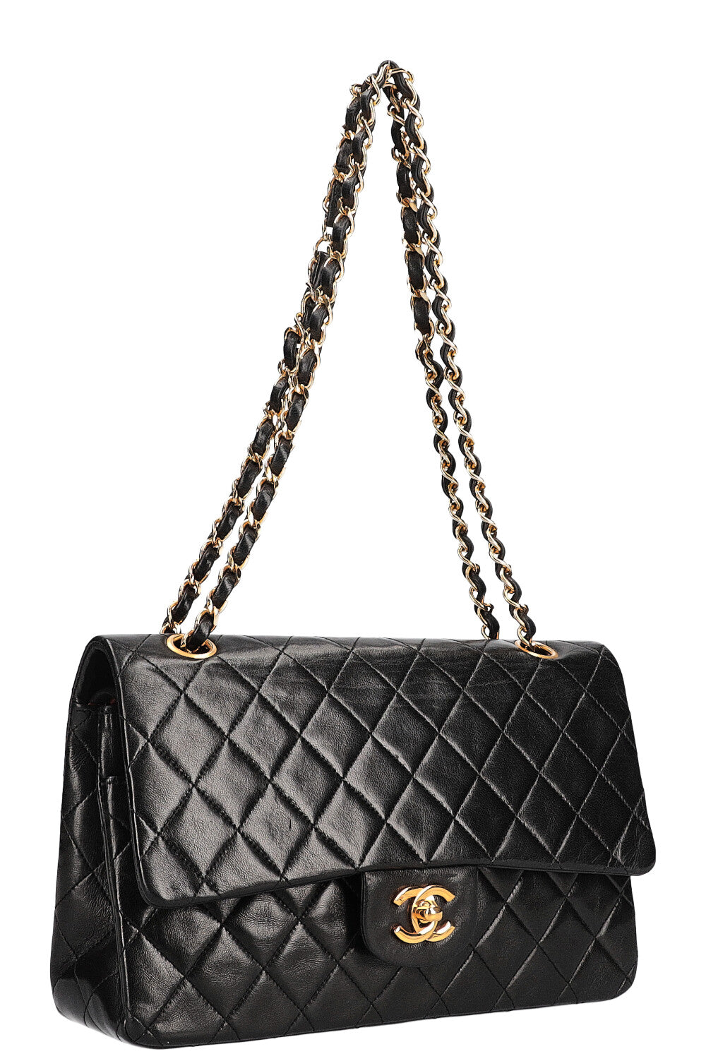 CHANEL Medium Double Flap Bag Black