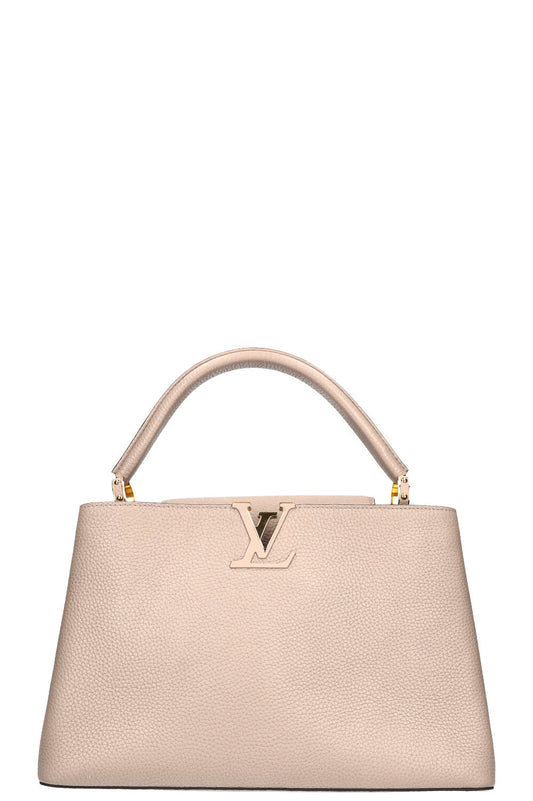 LOUIS VUITTON Capucines Bag GM Galet