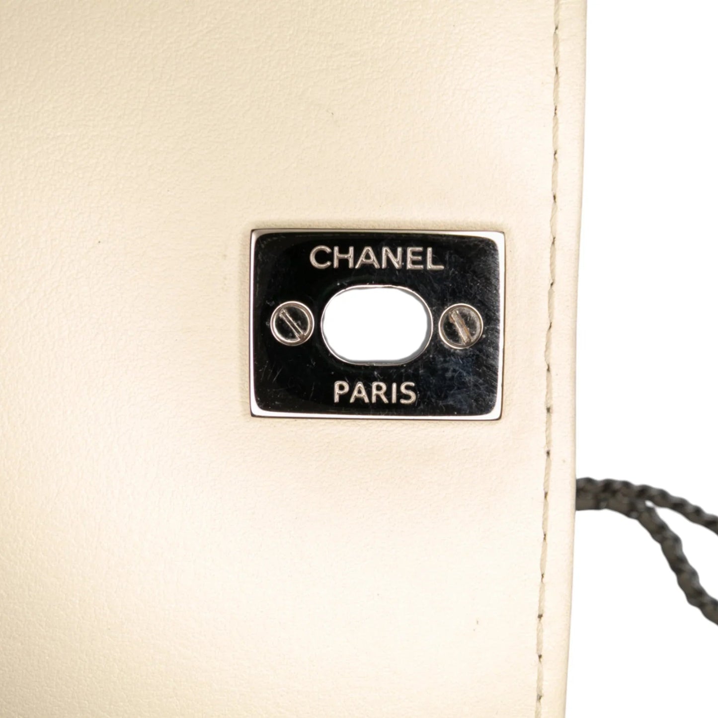 Beige Chanel Small Calfskin Braided Chic Flap Shoulder Bag