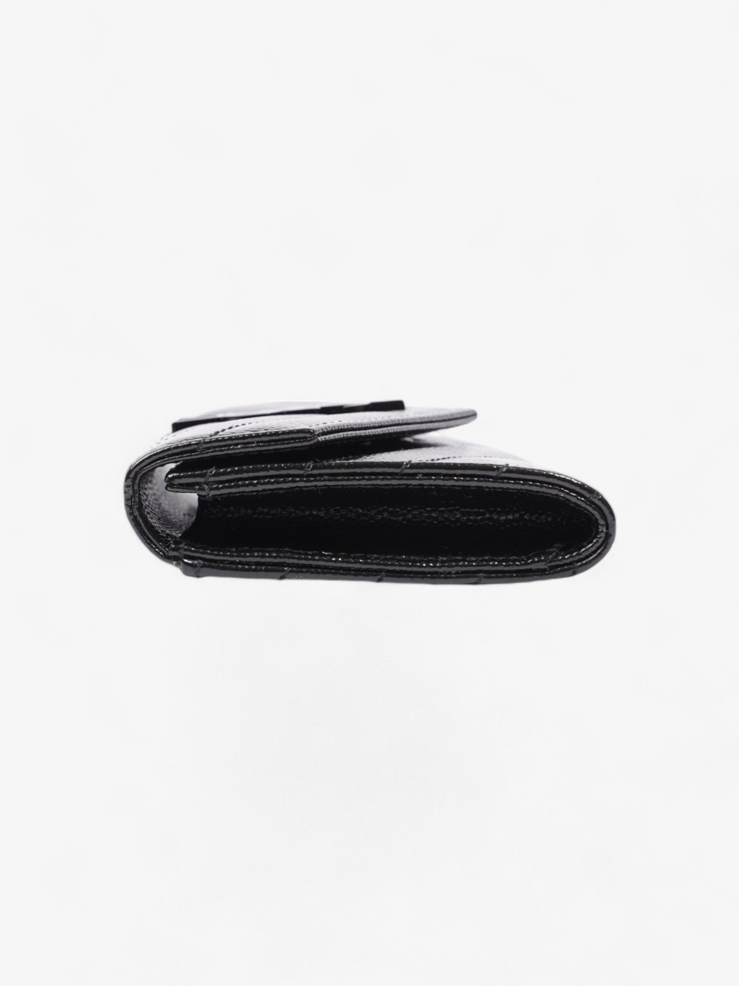 Saint Laurent Envelope Wallet Black Matelasse Leather Small