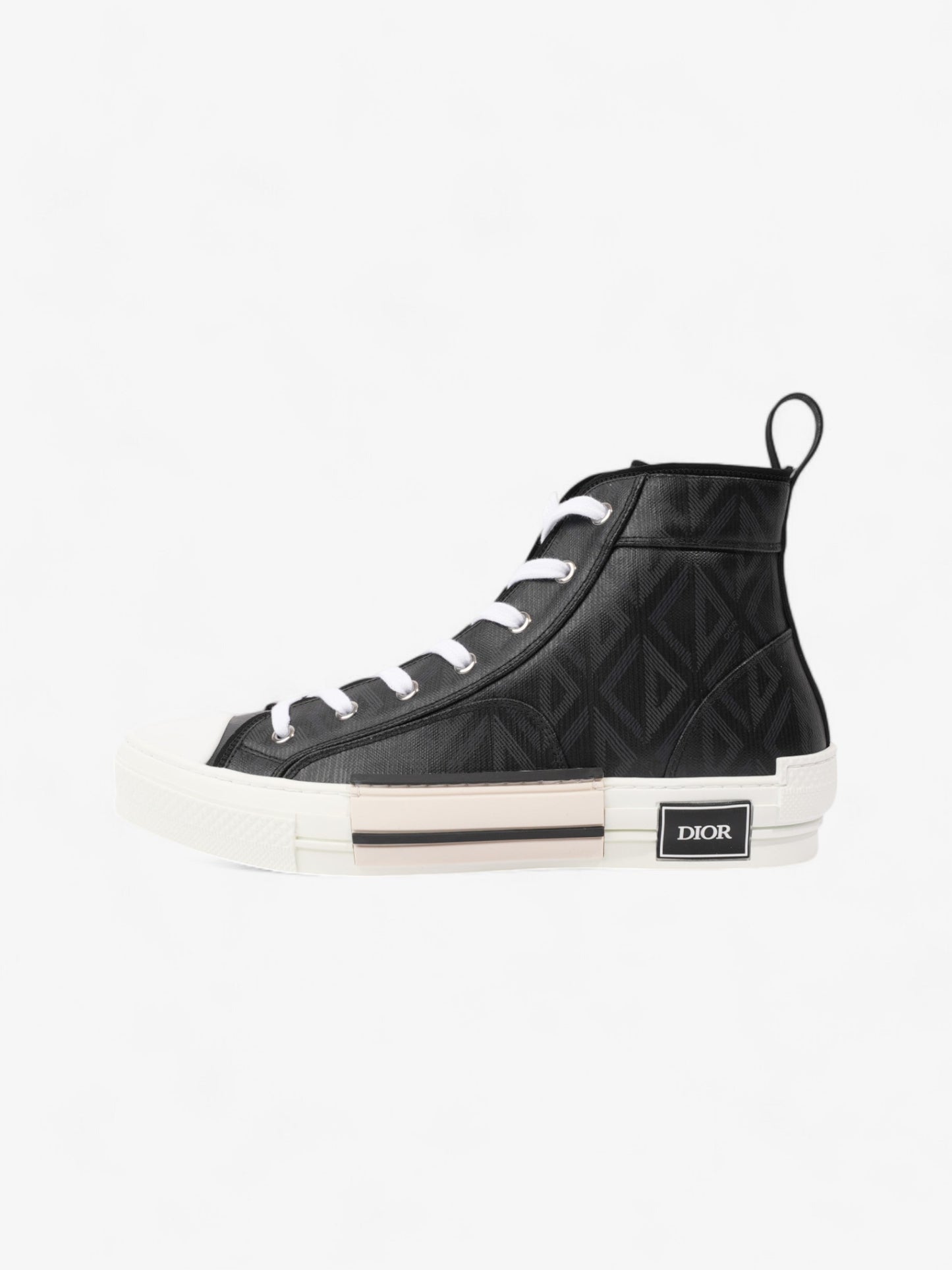 Christian Dior B23 High Top Black / White Canvas EU 43 UK 9