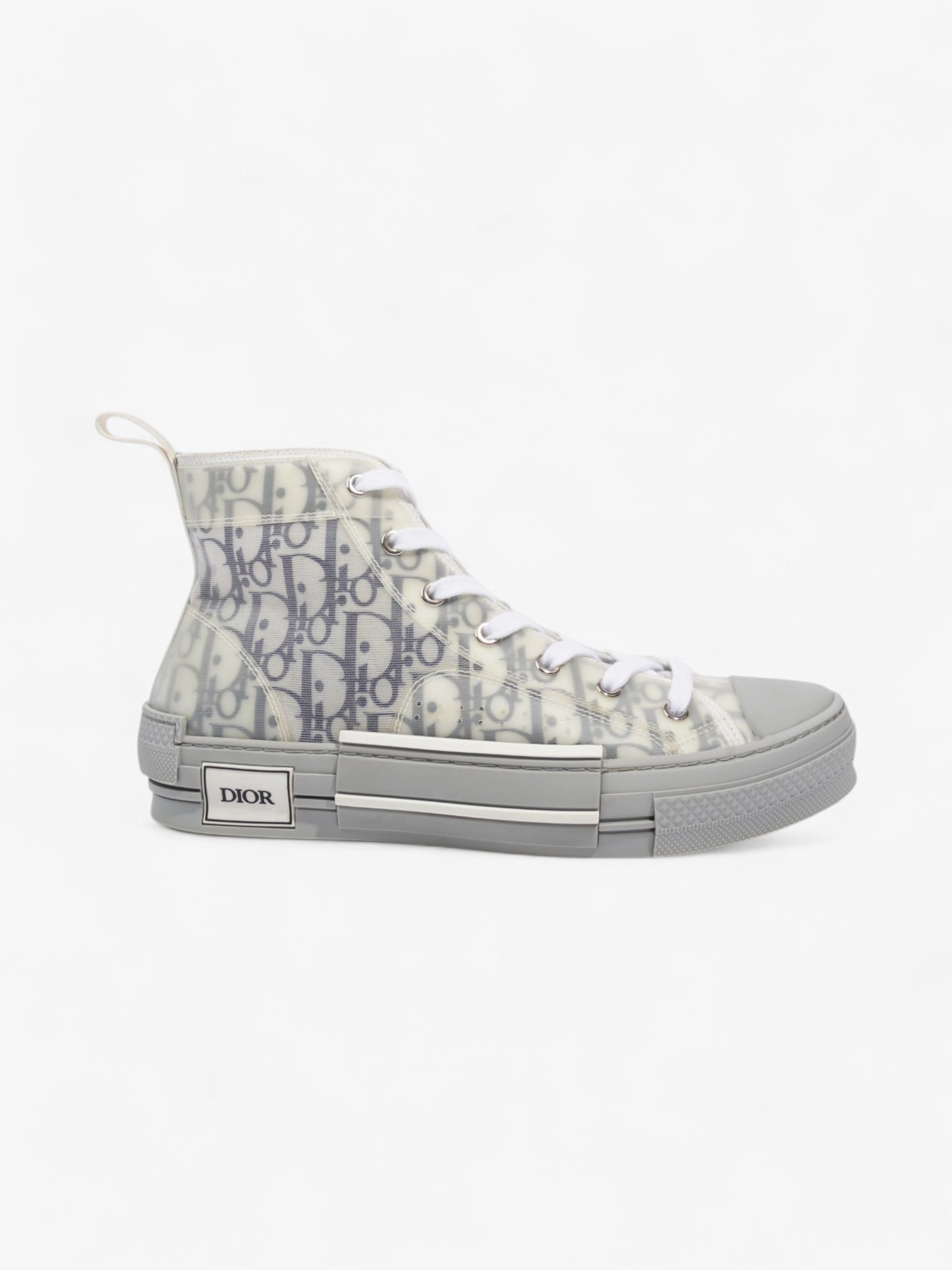 Christian Dior B23 High-tops Grey Oblique  / White Mesh EU 41 UK 7