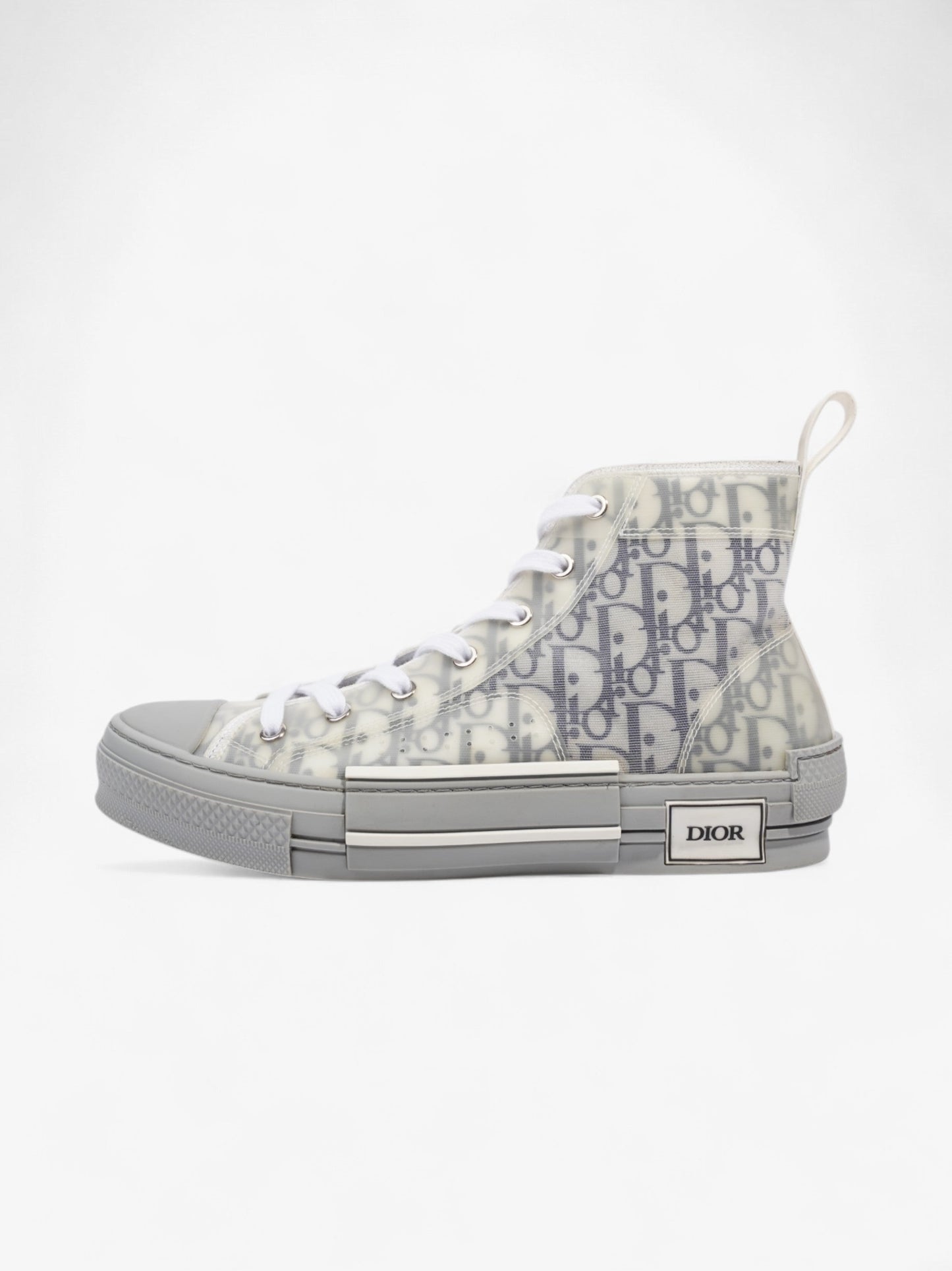 Christian Dior B23 High-tops Grey Oblique  / White Mesh EU 41 UK 7