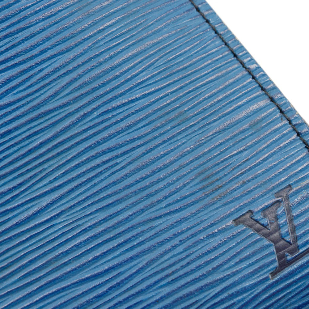 LOUIS VUITTON Clutch bag M52635 Epi Leather Blue business bag Art deco Women  d