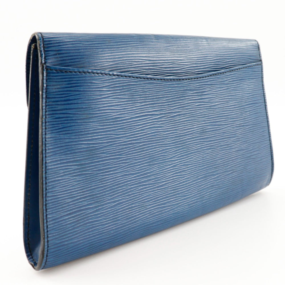 LOUIS VUITTON Clutch bag M52635 Epi Leather Blue business bag Art deco Women  d