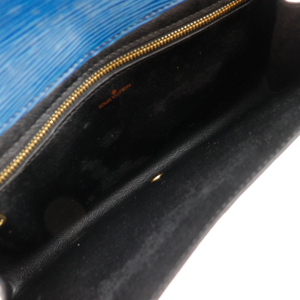 LOUIS VUITTON Clutch bag M52635 Epi Leather Blue business bag Art deco Women  d