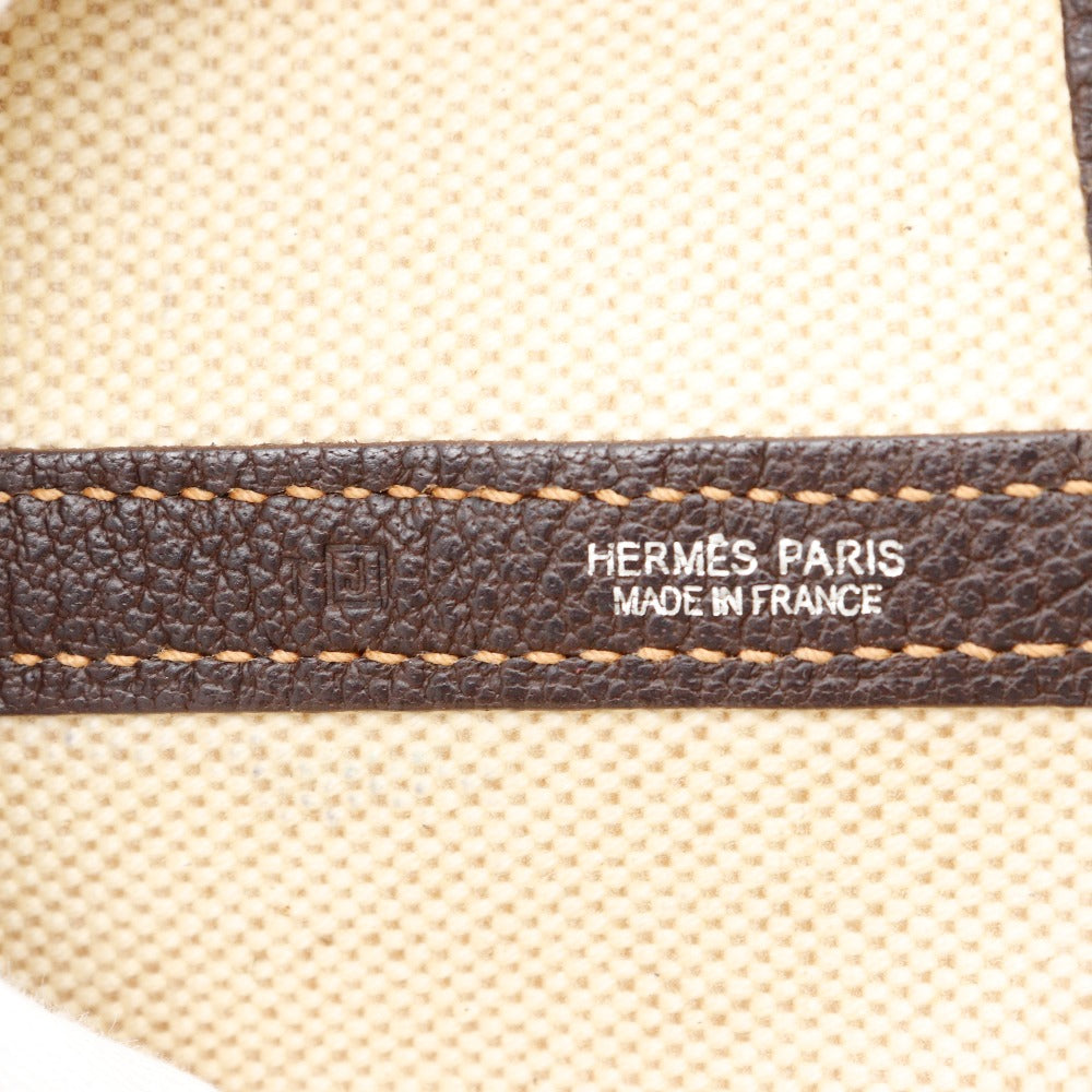 HERMES Tote Bag Tower ash Beige / Brown Garden party PM Women  d