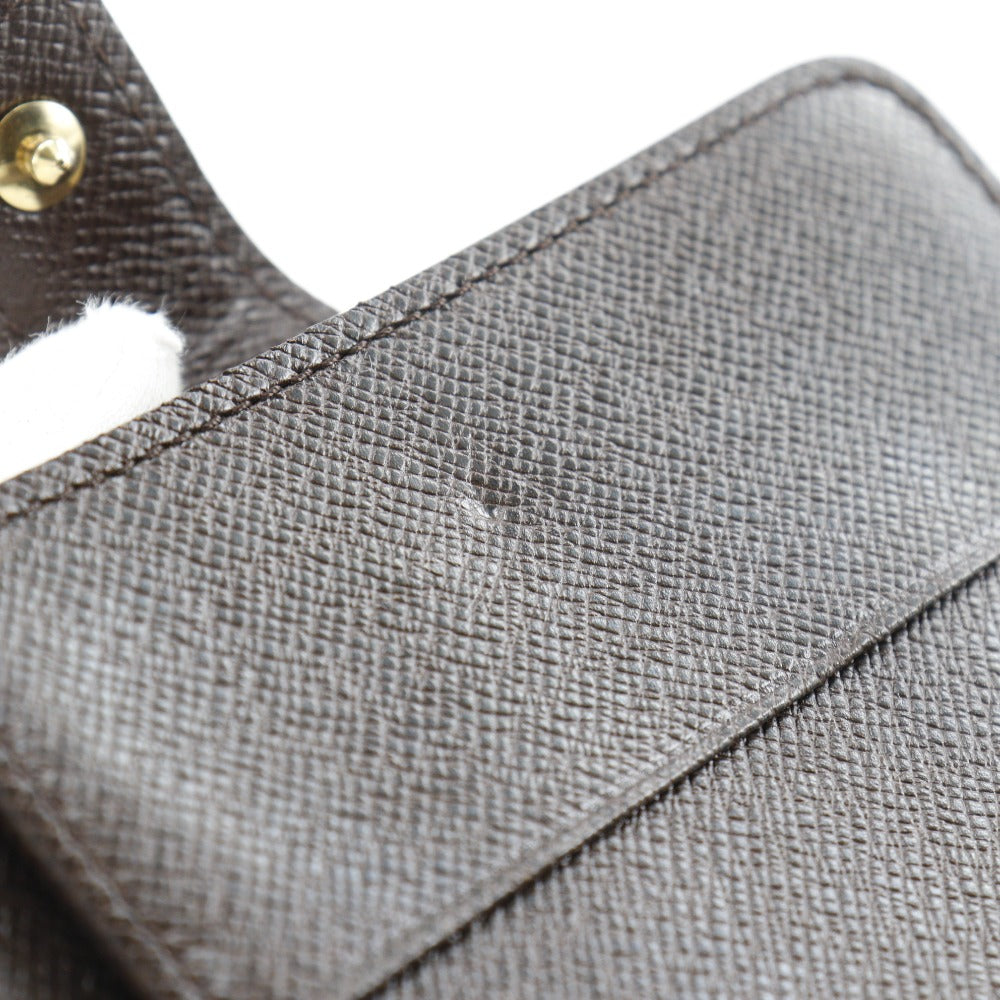 LOUIS VUITTON Bifold Wallet M61668 Damier canvas Brown Compact zip Women  d