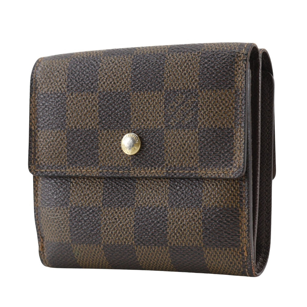 LOUIS VUITTON Bifold Wallet N61652 Damier canvas Brown W Hook Wallet  Porte BilletsCartes Crdit unisex(Unisex)  d