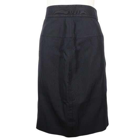 CHANEL skirt cotton black Women 36