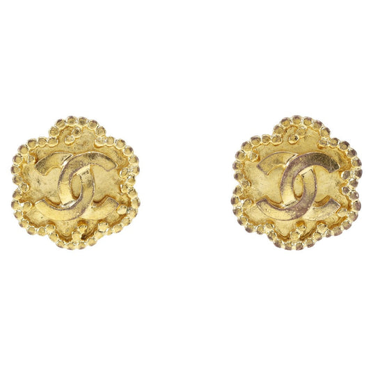 CHANEL Earring Plated Gold gold   Women