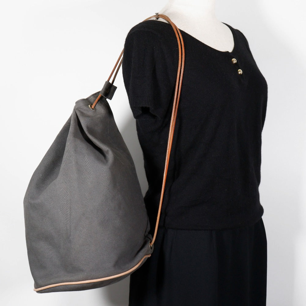 HERMES Shoulder Bag cotton gray one belt POSITION MIMILL unisex(Unisex)  d