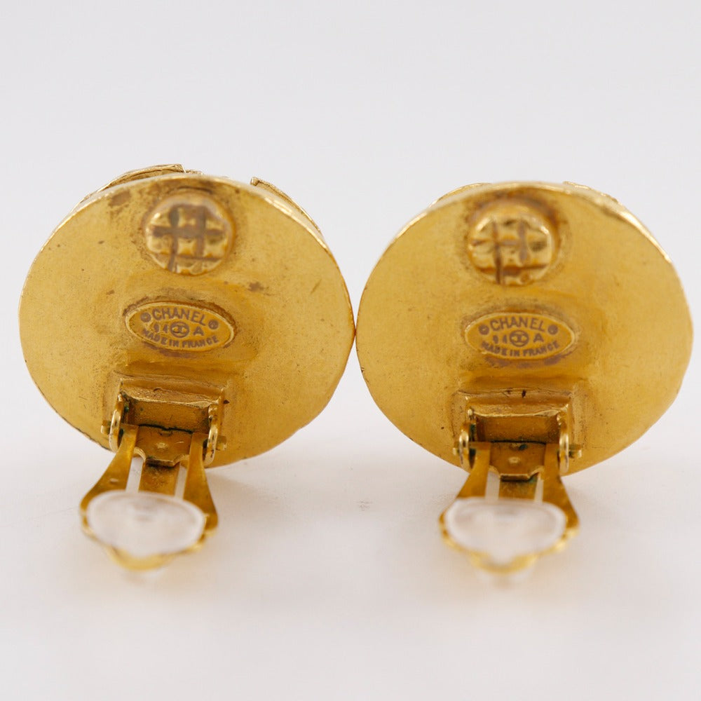 Chanel Triple Coco Mark Earrings