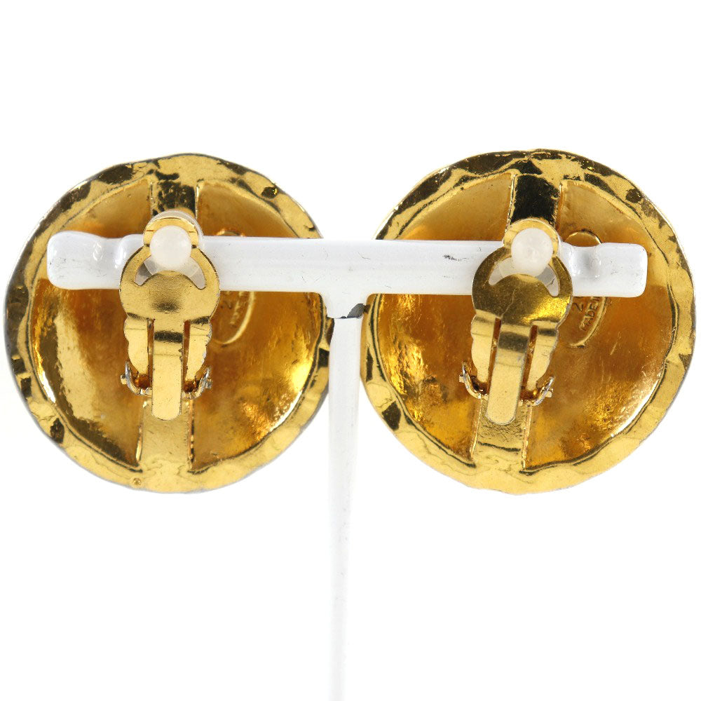 CHANEL Earring Plated Gold gold   Matrasse COCO Mark Women