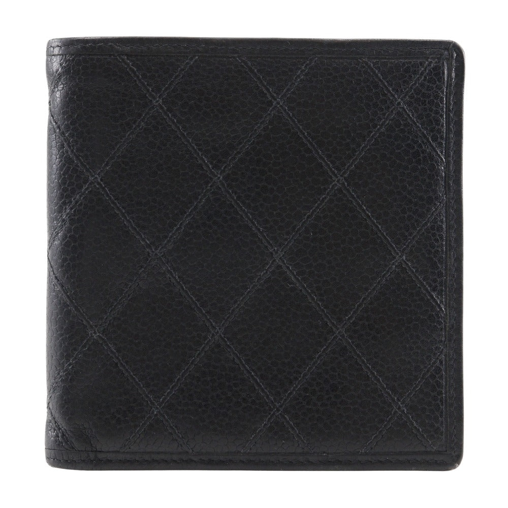 CHANEL Bifold Wallet Caviar skin black Women  d