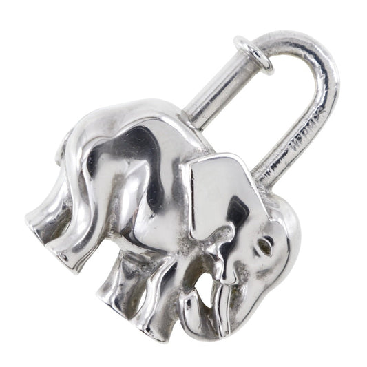 HERMES Cadena metallic Silver charm Accessories Women  d