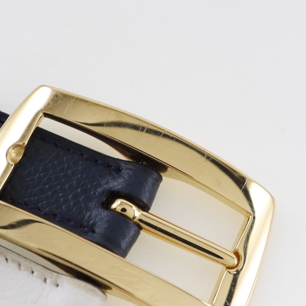 HERMES belt Courchevel, Swift multicolor reversible Women 70  d