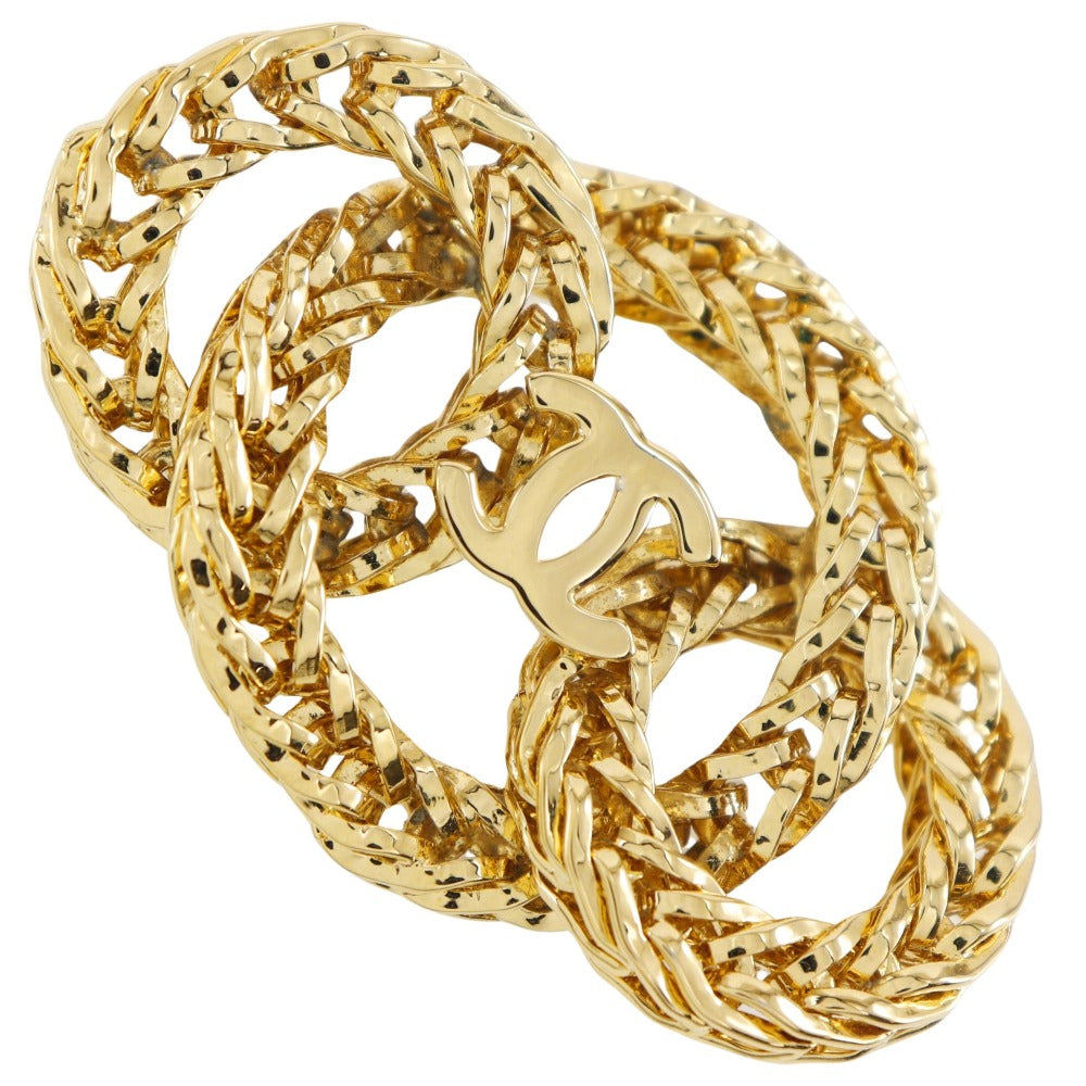 CHANEL Brooch Plated Gold gold Women  d