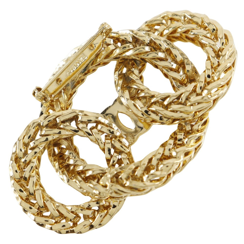 CHANEL Brooch Plated Gold gold Women  d