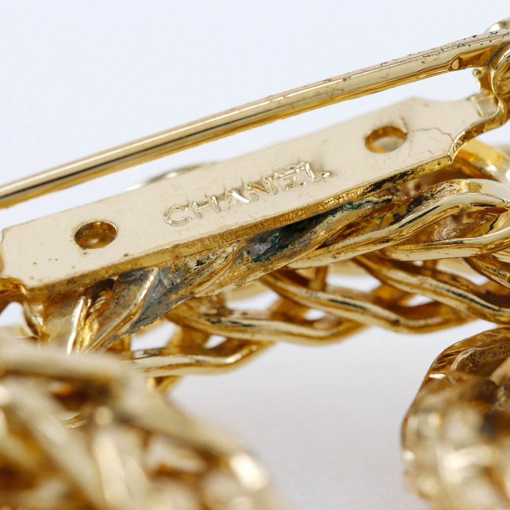 CHANEL Brooch Plated Gold gold Women  d