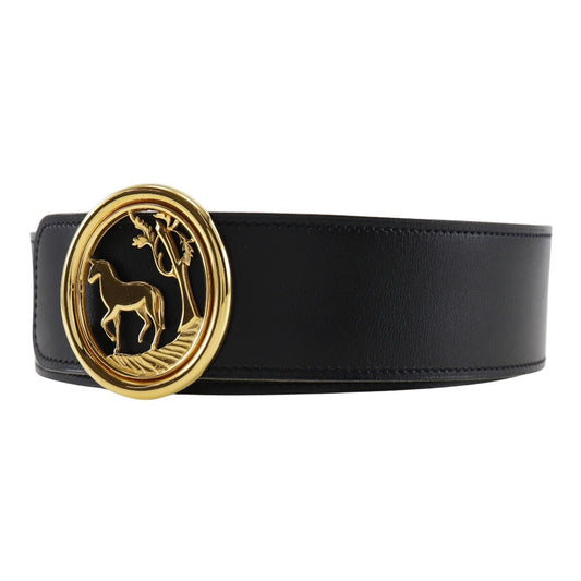 HERMES belt Boxcalf, Courchevel black Women  d