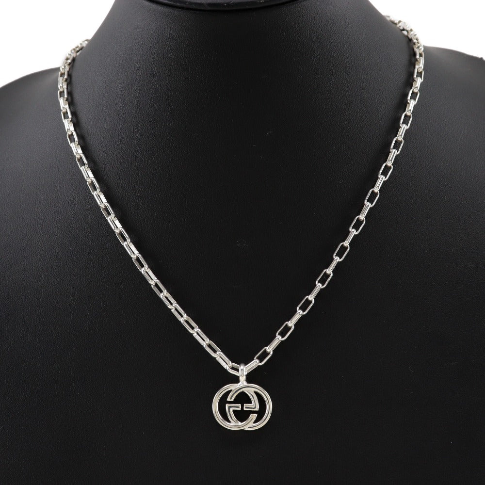 GUCCI Necklace Silver925 Silver Interlocking G unisex(Unisex)