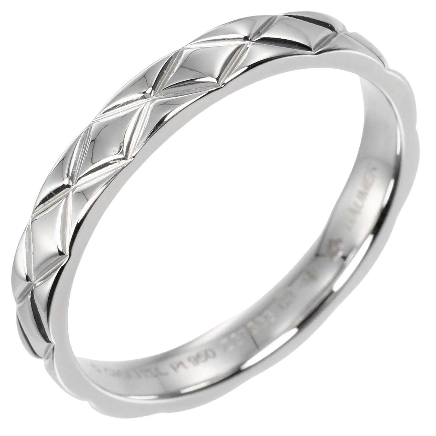 Chanel Matelassé Pt950 Platinum Ring