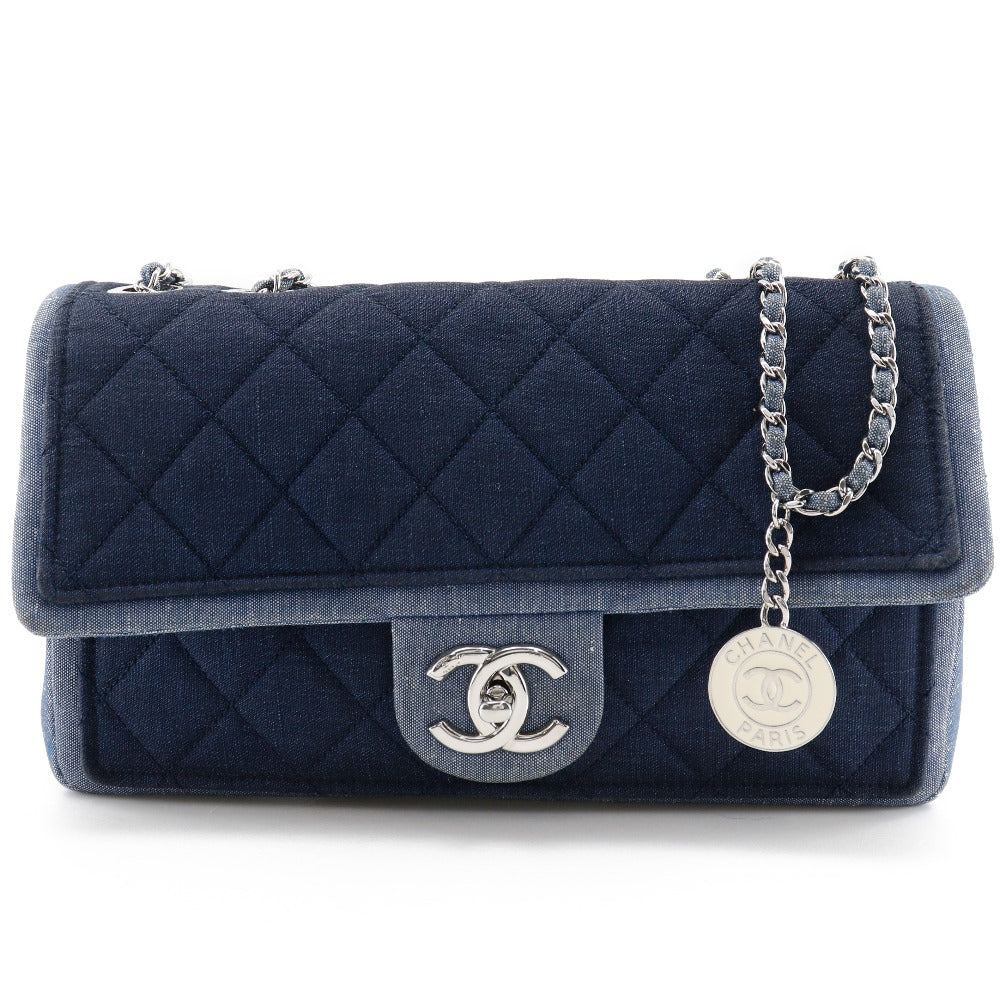 Chanel Matelasse Denim 2way Shoulder Bag