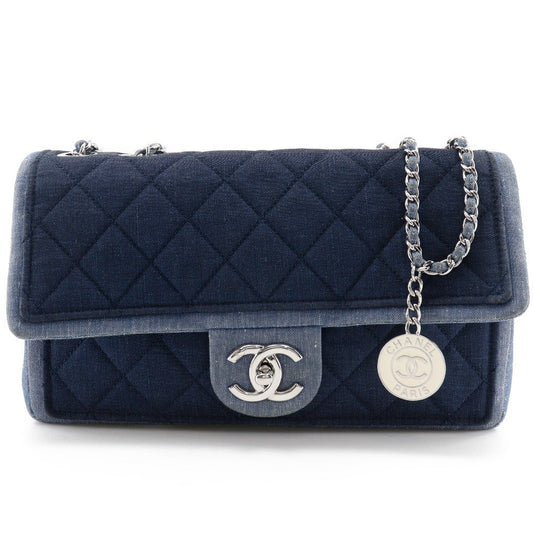 Chanel Matelasse Denim 2way Shoulder Bag