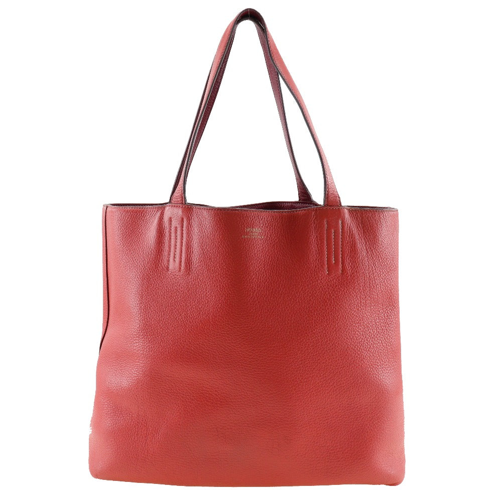 HERMES Tote Bag Taurillon Clemence Bougainvillea reversible Doble Sense 45 Women  d